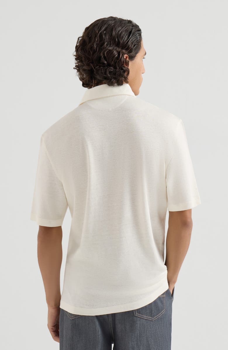 Brunello Cucinelli Jersey polo shirt, Alternate, color, Panama