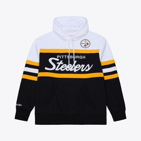 Men's Black Mitchell & Ness  Pittsburgh Steelers Head Coach Hoodie