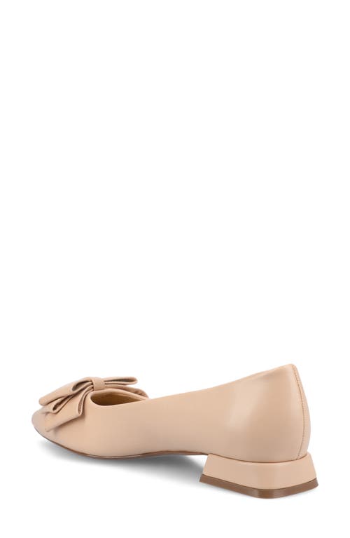 JOURNEE COLLECTION JOURNEE COLLECTION OPHELIA BOW POINTED TOE FLAT