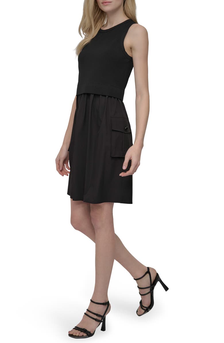 DKNY Commuter Combo A-Line Dress, Alternate, color,