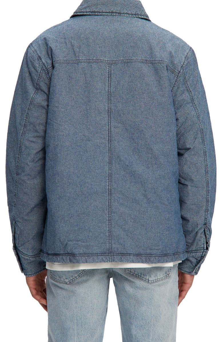 Noize Archie Denim Puffer Shirt Jacket, Alternate, color,