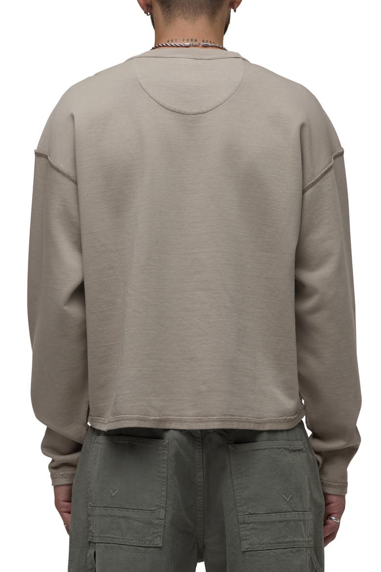 French Terry Crewneck Sweatshirt, Alternate, color, LAUREL OAK