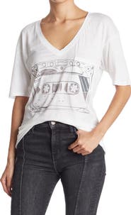 GO COUTURE Deep V-Neck Boyfriend Tee