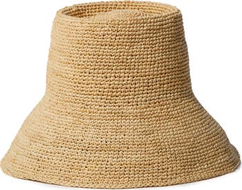 Felix Crochet Raffia Bucket Hat