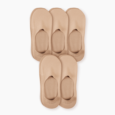 Unisex Cotton No Show Socks 5-Pack