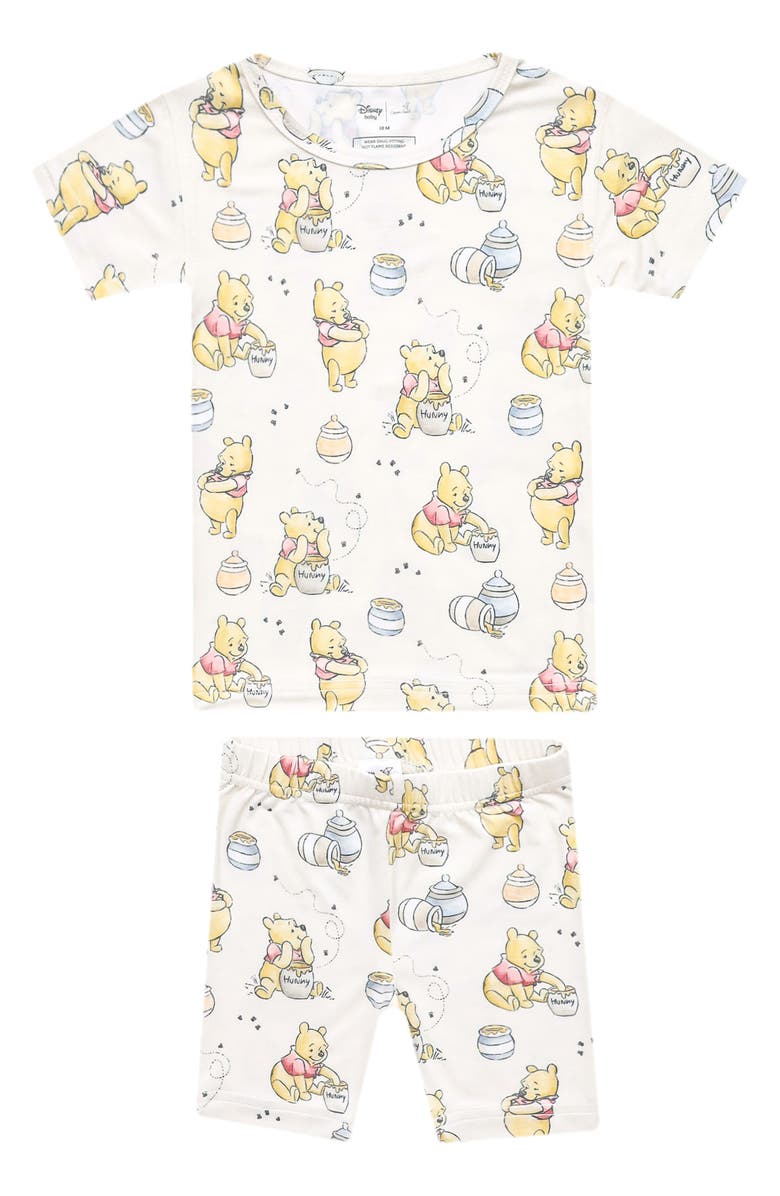 Copper Pearl Hunny Winnie the Pooh Fitted Two-Piece Short Pajamas, Main, color, Hunny