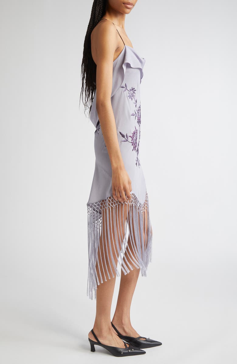Demi Couture Piano Shawl Embroidered Silk Dress