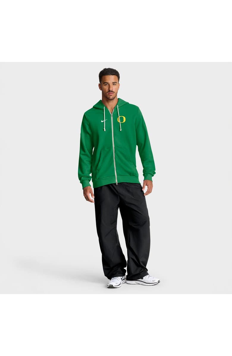 Nike Men's Nike Green Oregon Ducks 2025 Sideline Standard Issue Dri-FIT Full-Zip Hoodie, Alternate, color, 
