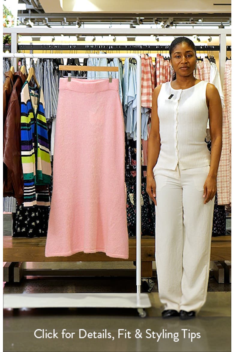 Fit & Flare Maxi Sweater Skirt video