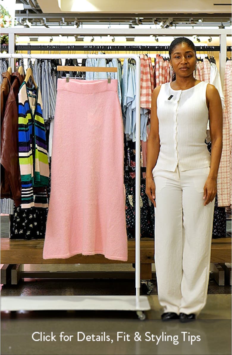 Fit & Flare Maxi Sweater Skirt, sales video thumbnail