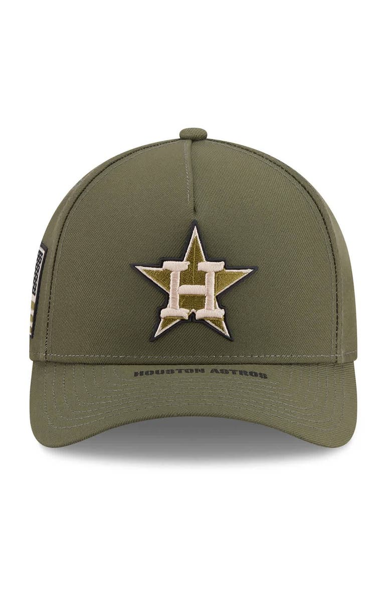 New Era Men's New Era  Olive Houston Astros 2026 Armed Forces Day 9FORTY Adjustable Hat, Alternate, color, Olive