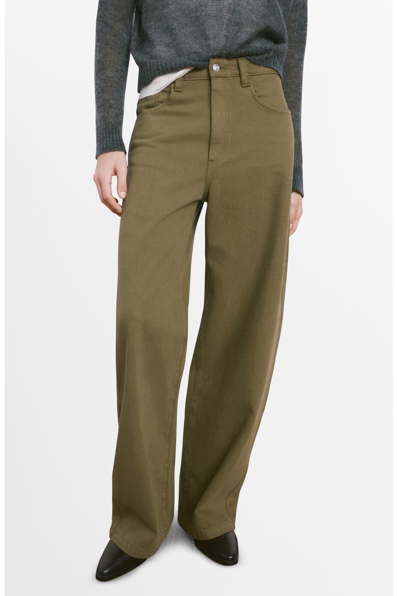 Mid Rise Balloon Jeans, Main, color, KHAKI GREEN