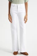 Veronica Beard Crosbie Mid Rise Wide Leg Jeans