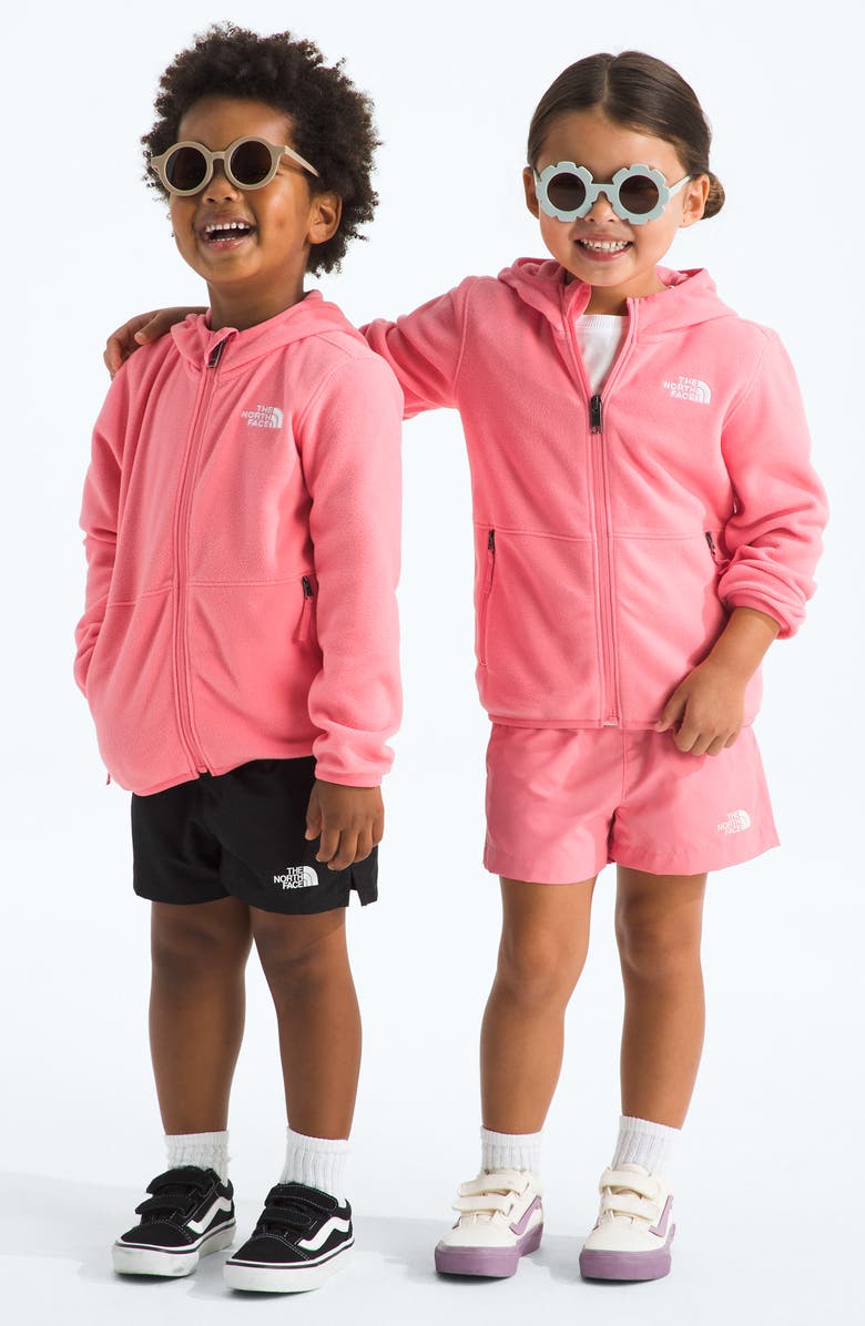 The North Face Kids' Glacier Zip Hoodie, Alternate, color, Coral Crush