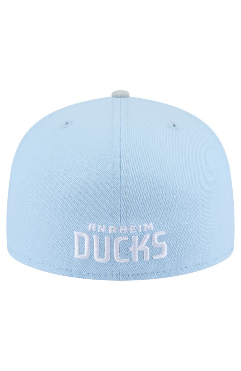 New Era Men's New Era  Light Blue/Gray Anaheim Ducks Color Pack Two-Tone 59FIFTY Fitted Hat, Alternate, color, 