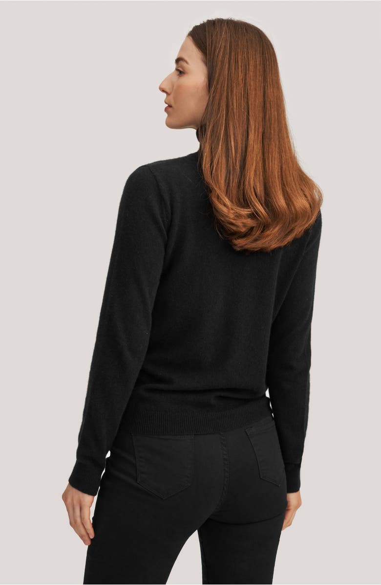 Lilysilk Women's Pure Cashmere Turtleneck Sweater, Alternate, color, Black