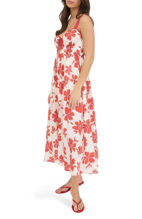 BLU PEPPER BLU PEPPER FLORAL MIDI SUNDRESS