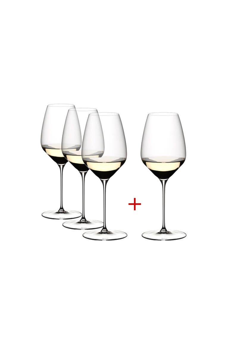 Veloce Riesling Wine Glass, Set of 4, Main, color, Clear