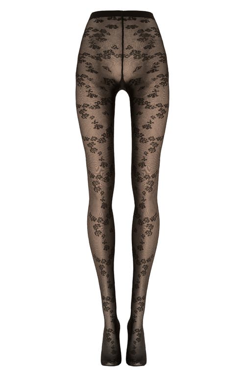 Wolford Floret Tights In Black