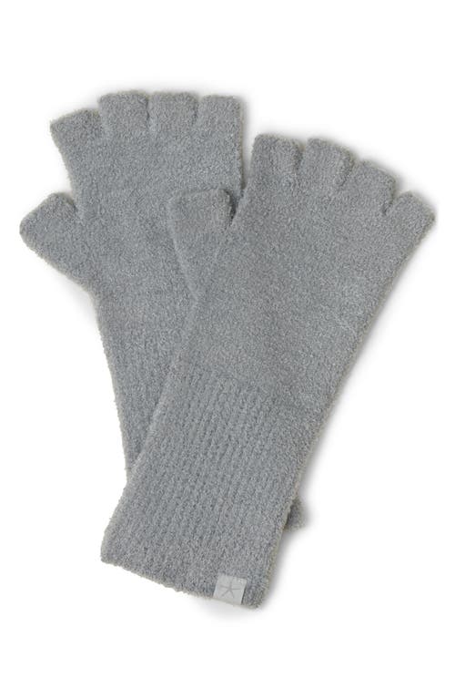 Barefoot Dreams Cozychic Lite Fingerless Gloves In Moonbeam