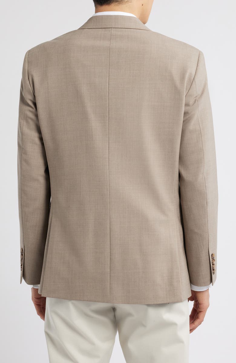 Nordstrom Henrik Trim Fit Solid Stretch Wool Suit Jacket, Alternate, color, Brown Taupe