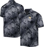 Tommy Bahama Men's Tommy Bahama Black Wake Forest Demon Deacons Coast Luminescent Frond IslandZone Button-Up Camp Shirt