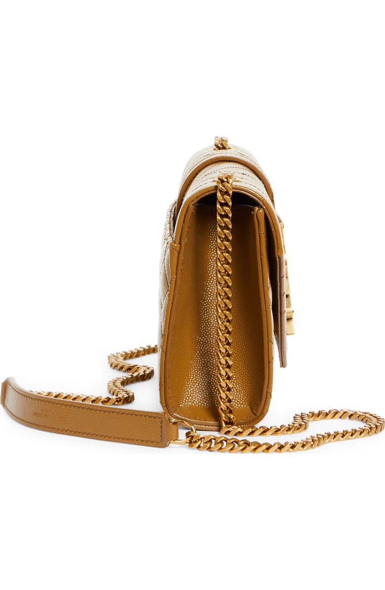 Saint Laurent Small Monogramme Matelassé Quilted Calfskin Shoulder Bag, Alternate, color,