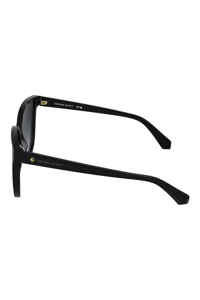 Dira 57mm Gradient Tea Cup Sunglasses, Alternate, color, BLACK