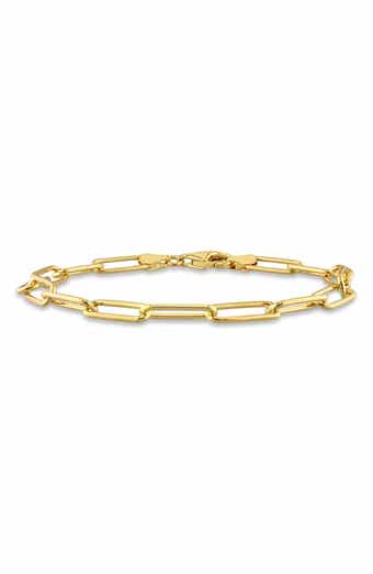 Polished Paper Clip Chain Bracelet