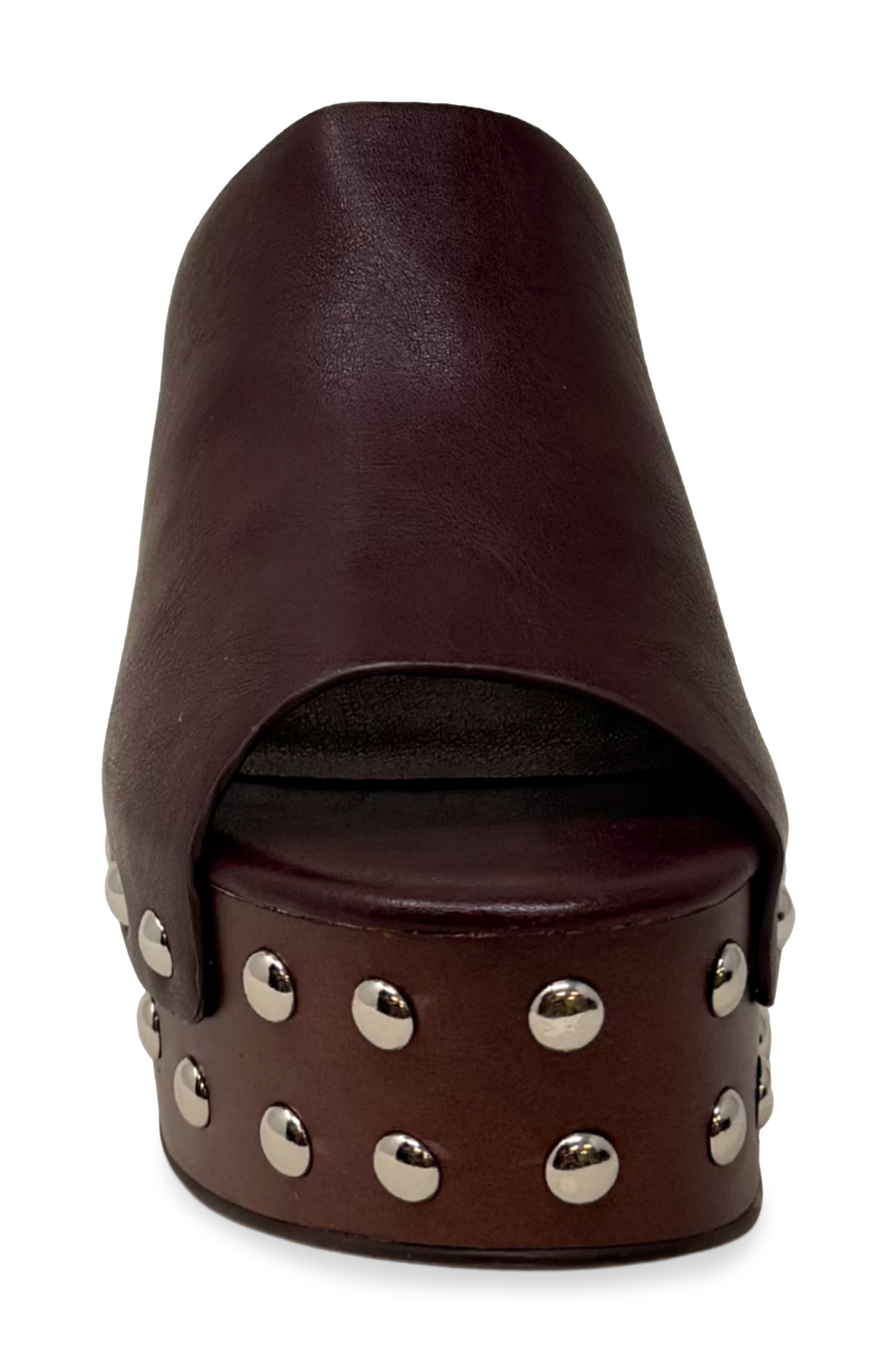 Holly Platform Slide Sandal, Alternate, color, BORDEAUX