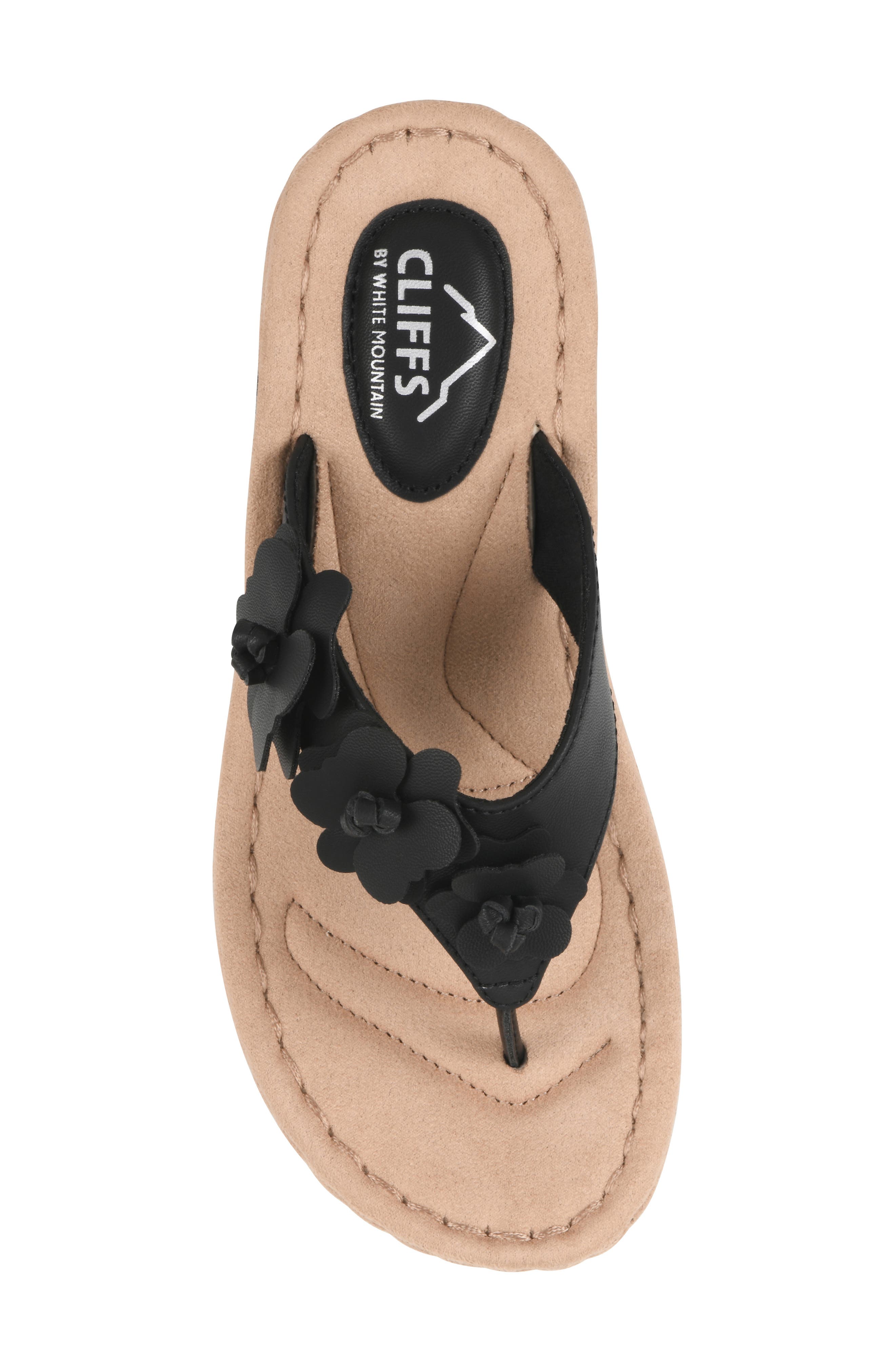 CLIFFS BY WHITE MOUNTAIN Cassilia Mini Wedge Sandal - Wide Width Available, Alternate, color, 