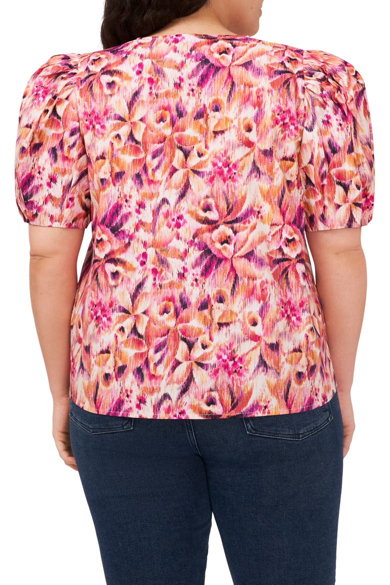 Puff Sleeve Cotton Top, Alternate, color, NEW IVORY FLORAL