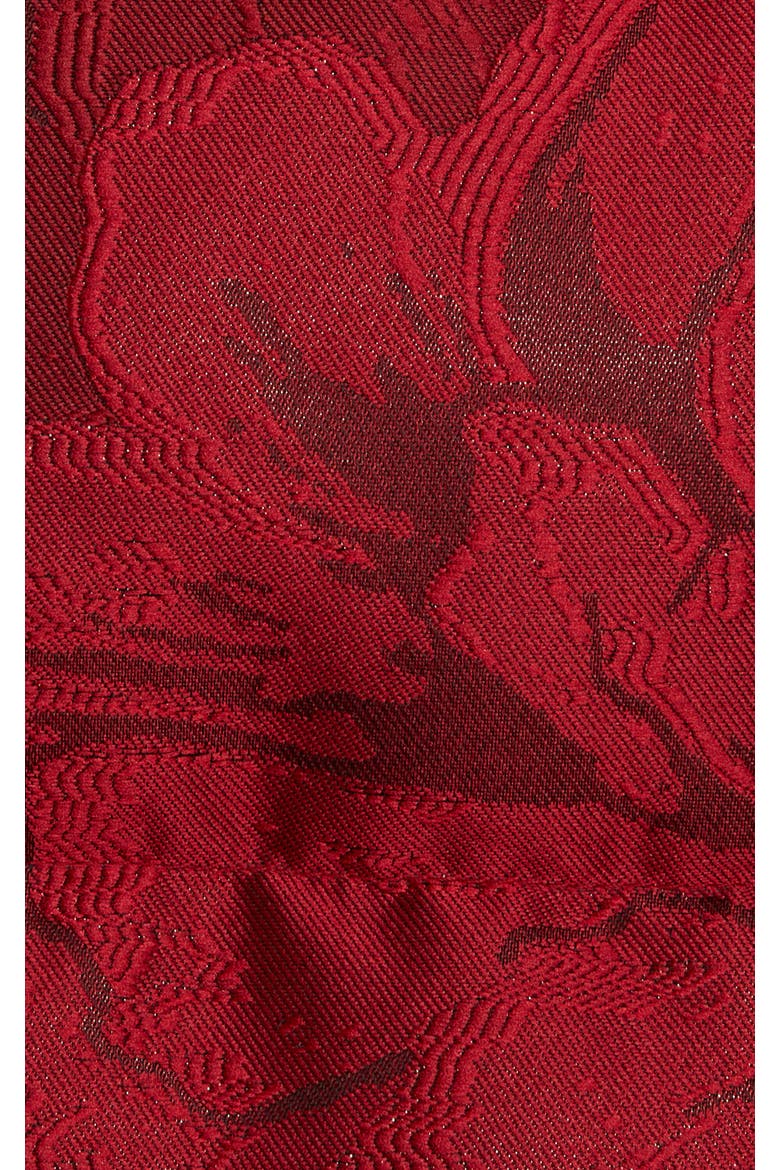 La Comasca Puffer Bomber, Alternate, color, Jacquard Ruby Red