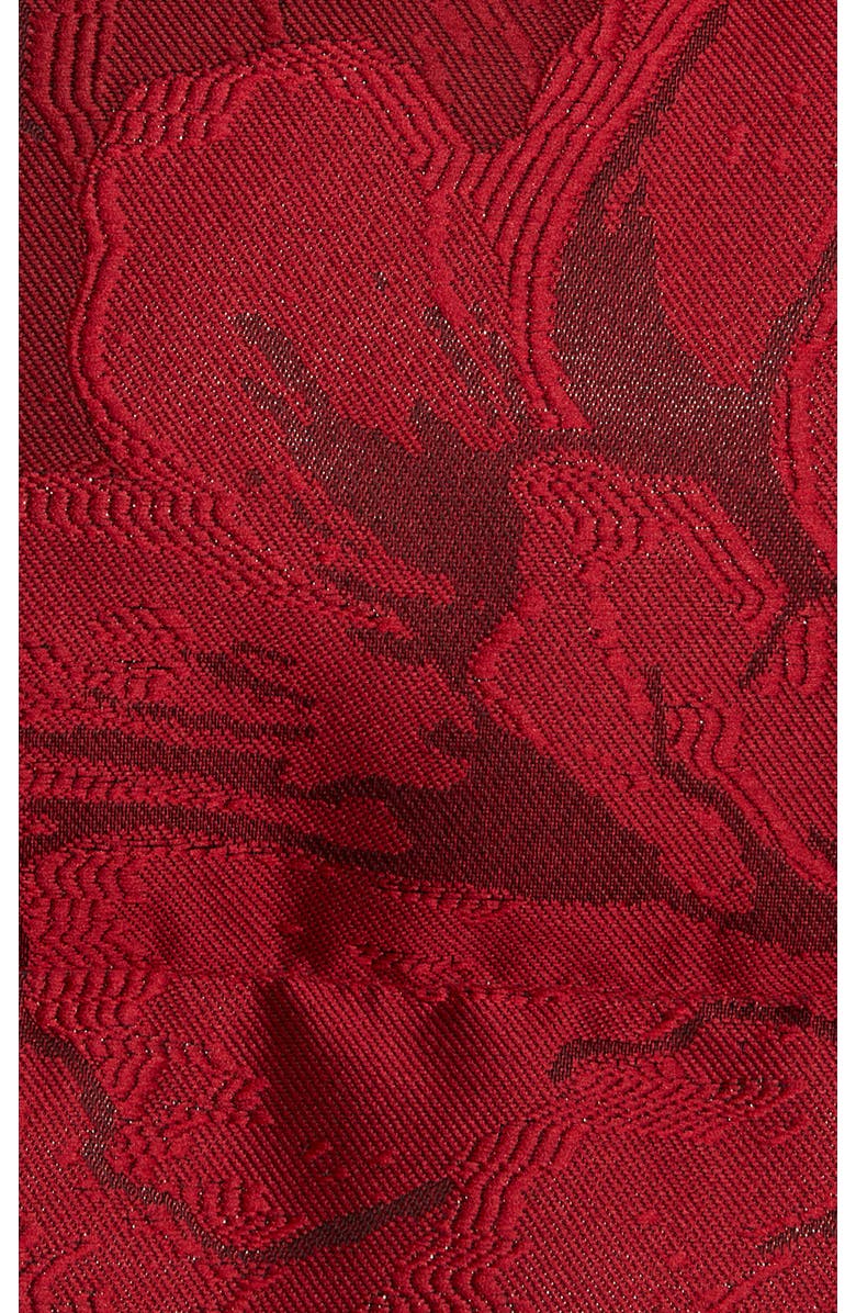 La DoubleJ La Comasca Puffer Bomber, Alternate, color, Jacquard Ruby Red