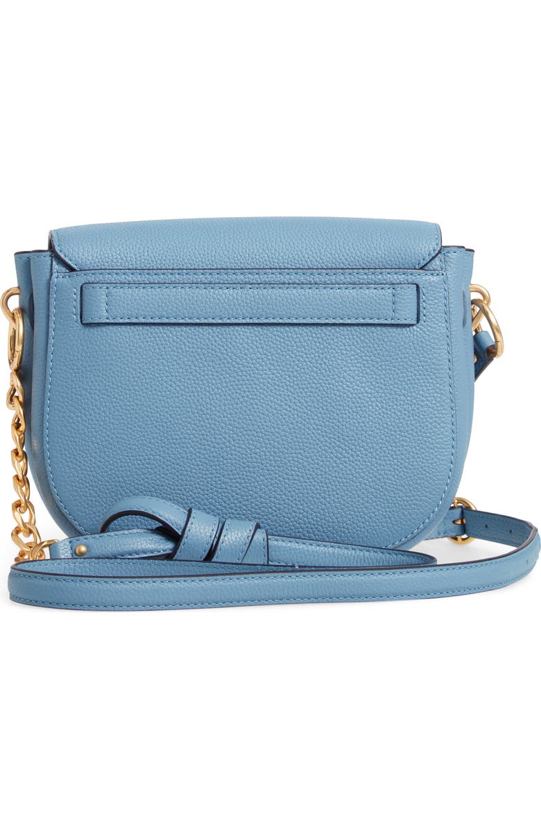 Tory Burch Everly Leather Flap Saddle Bag, Alternate, color,