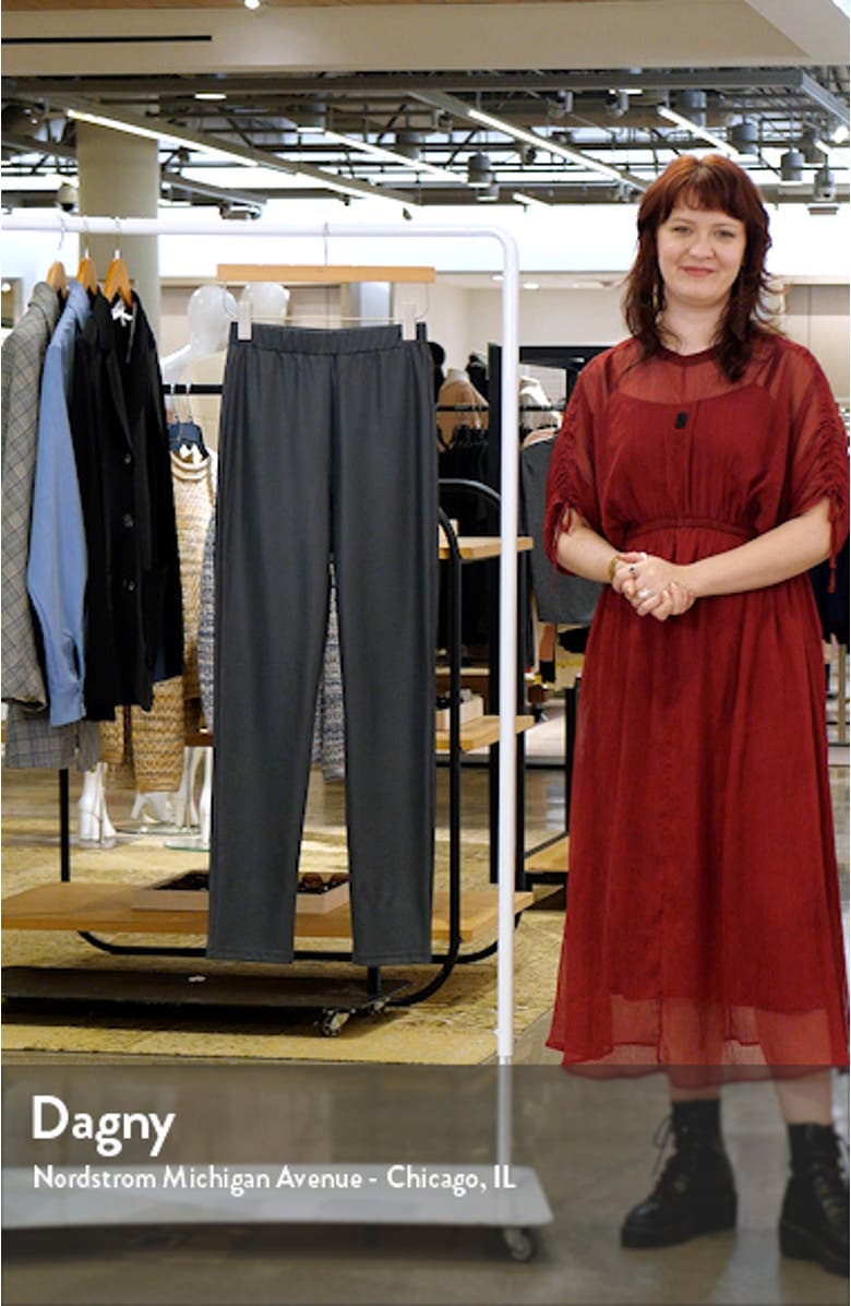 Zefir Pull-On Straight Leg Faux Leather Pants, sales video thumbnail