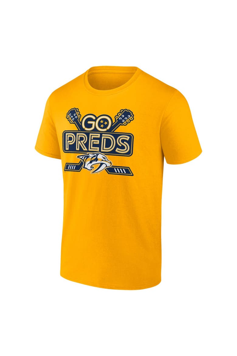 Men's Fanatics Branded Gold Nashville Predators Local T-Shirt, Alternate, color, Gold