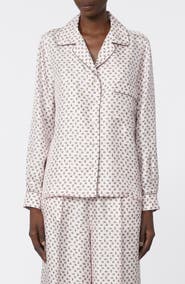 Max Mara Disco Monogram Paisley Pajama Shirt