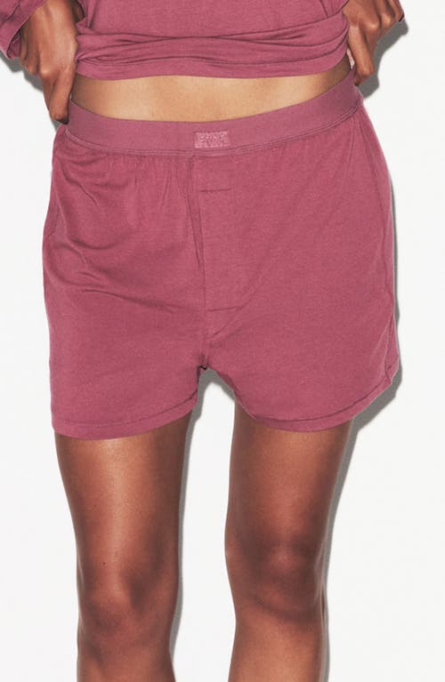 Skims Relaxed Fit Boyfriend Boxer In Pink