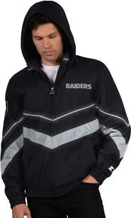 STARTER Men's Starter Black/Silver Las Vegas Raiders Thursday Night Gridiron Full-Zip Jacket