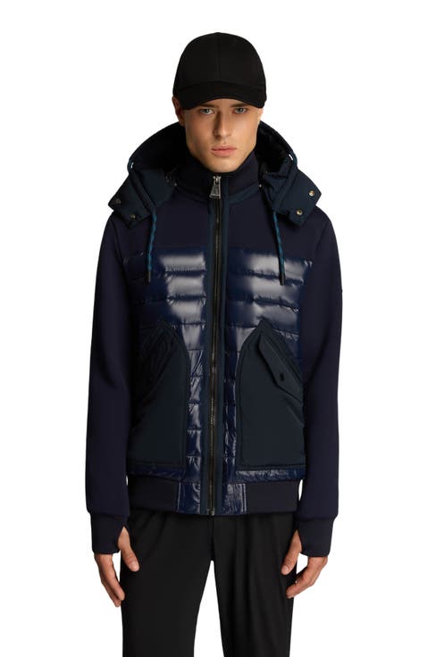 Nimbus Lightweight Mixed Media Hybrid Bomber Jacket