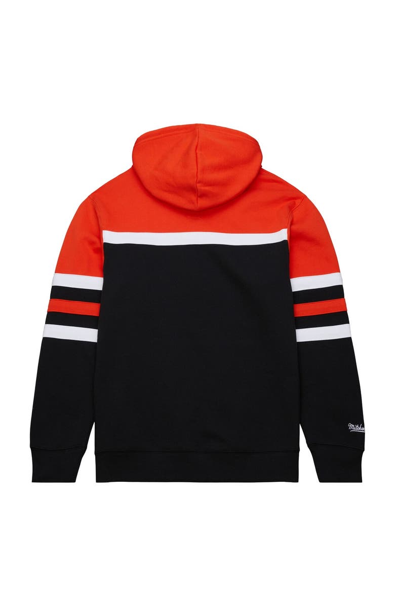 Mitchell & Ness Men's Mitchell & Ness Black/Orange Philadelphia Flyers Head Coach Pullover Hoodie, Alternate, color, Black