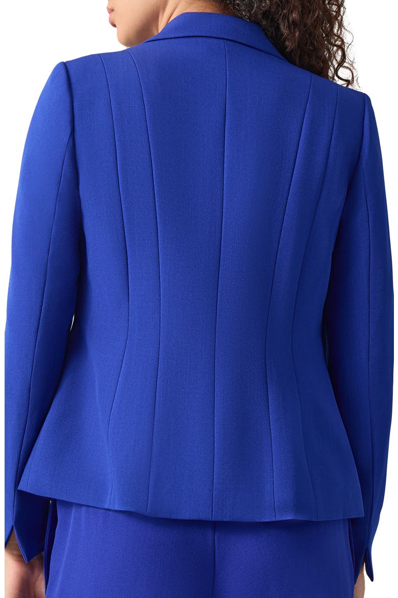 Stretch Crepe One-Button Blazer, Alternate, color, ROYAL SIGNATURE