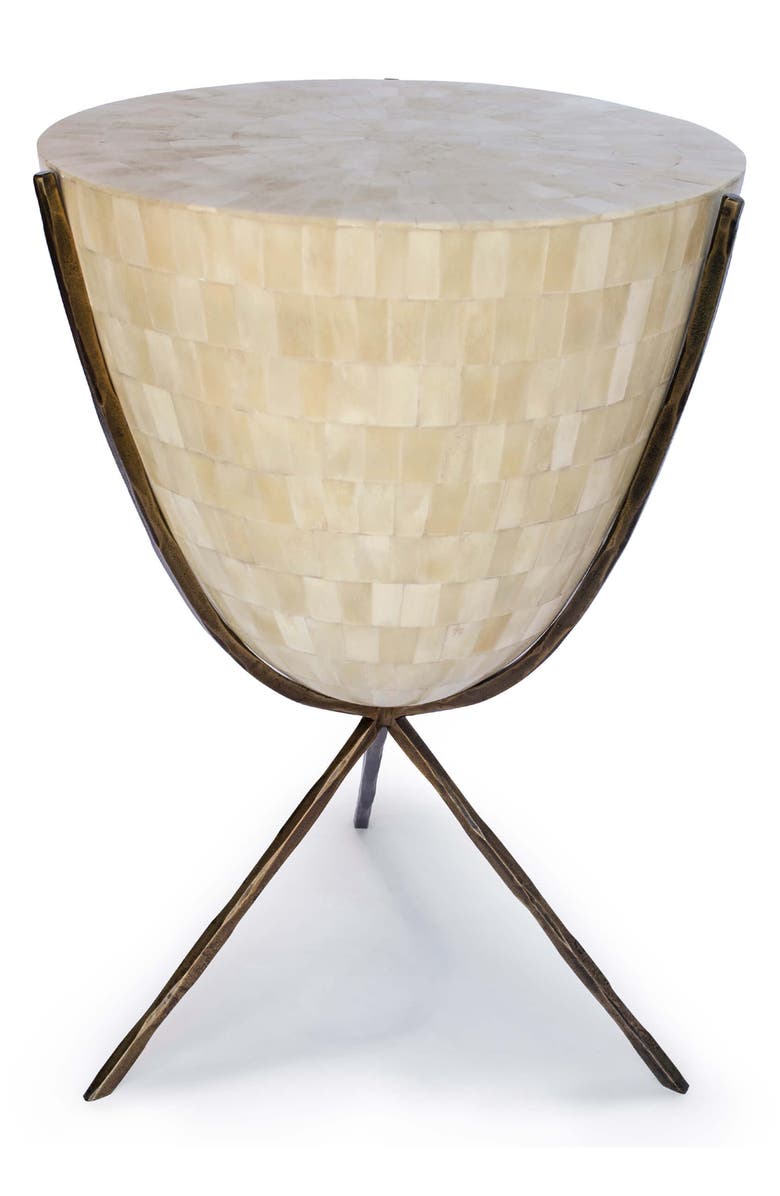Regina Andrew Coco Natural Bone Side Table, Main, color,