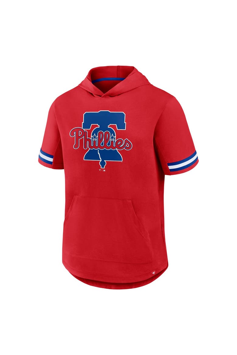 Men's Fanatics Red Philadelphia Phillies Optimal Play Hooded T-Shirt, Alternate, color, Red