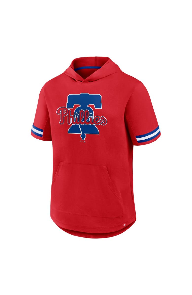 FANATICS Men's Fanatics Red Philadelphia Phillies Optimal Play Hooded T-Shirt, Alternate, color, Red
