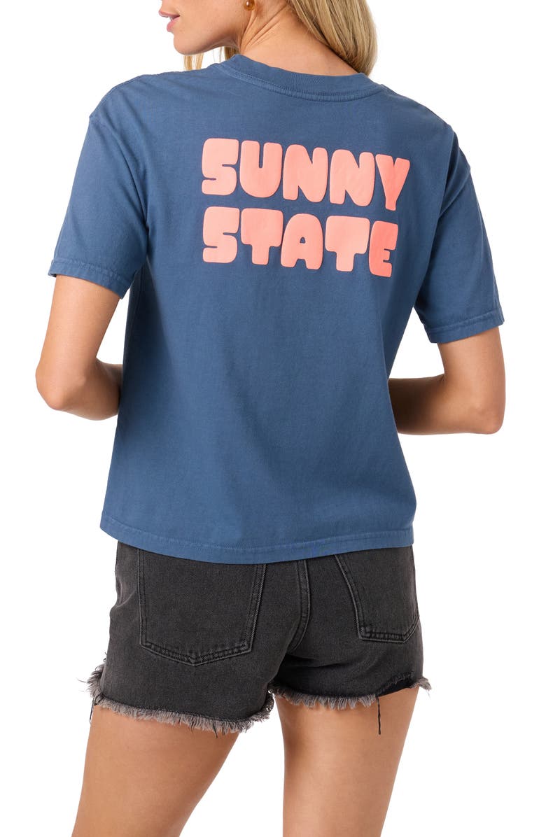 O'Neill Sunny State Cotton Graphic T-Shirt, Alternate, color, Blue Fusion