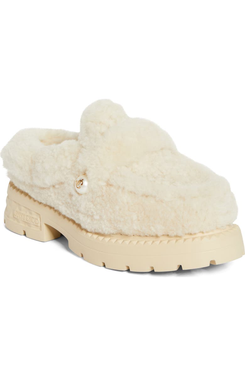 Jimmy Choo Shea Genuine Shearling Loafer Mule, Main, color,