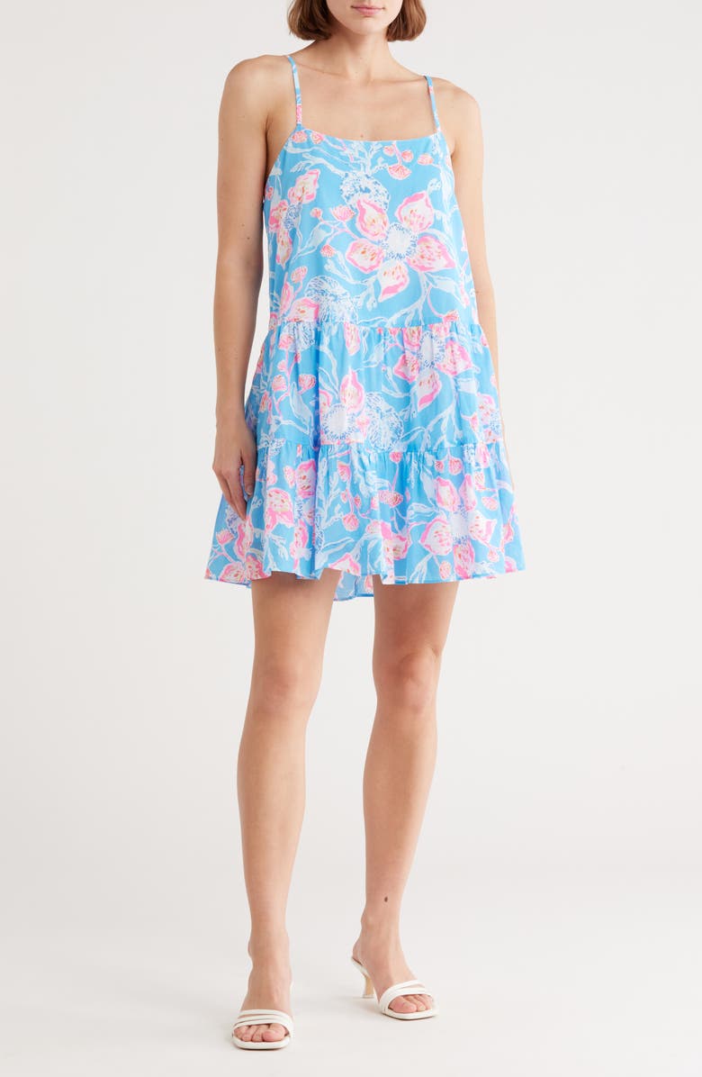 Lilly Pulitzer<sup>®</sup> Alessia Floral Cotton Sundress, Main, color,