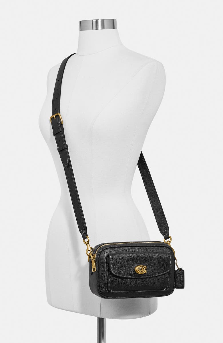COACH Willow Pebbled Leather Crossbody Camera Bag, Alternate, color,